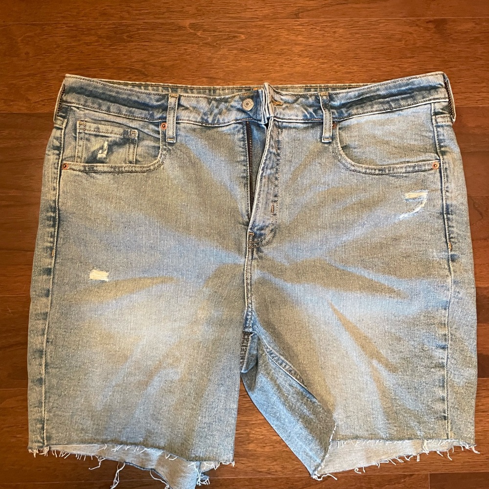 Light Blue Denim Shorts